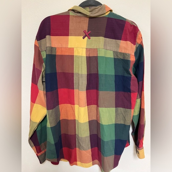 VTG Large check plaid hunt club button down XL - Picture 8 of 9